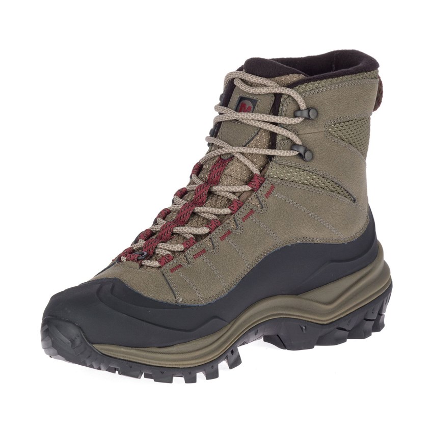 Bottes Merrell Thermo Chill Mid Shell Waterproof Marron Clair Homme | D.Z.LUWC